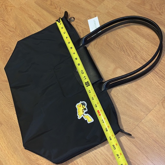 Limited Edition - NWT Longchamp x Pokemon Le Pliage Pikachu Shoulder Tote Bag - Picture 4 of 15